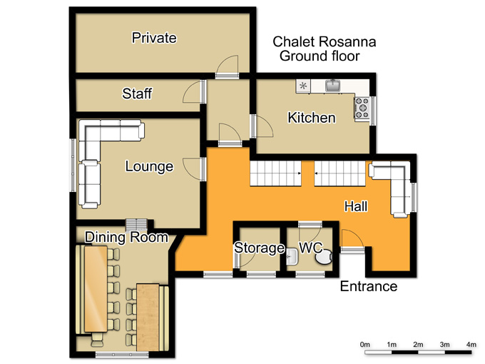 Chalet Rosanna St Anton Floor Plan 1